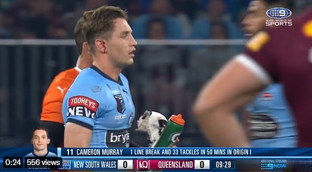Watch New South Wales v Queensland: Cameron Murray is forced off after HUGE hit from Murray Tualagi – Latest News