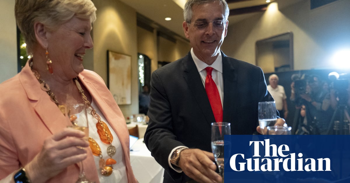 Watch Brad Raffensperger defeats Trump bid to oust him as Georgia’s top election official | US midterm elections 2022 – The Guardian News