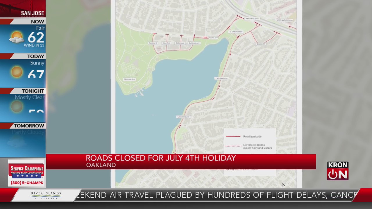 Watch Oakland gears up for Fourth of July with road closures, fire safety measures – Latest News